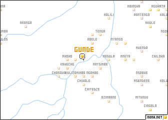 map of Gunde