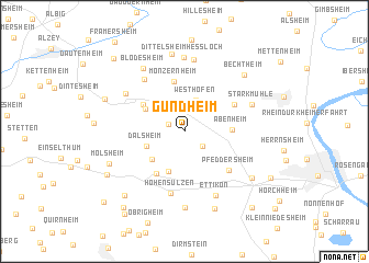 map of Gundheim