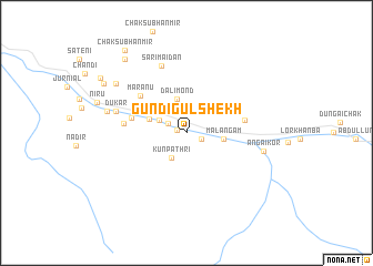 map of Gundi Gul Shekh