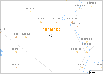 map of Gundinga