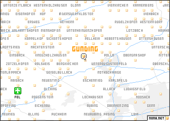 map of Günding