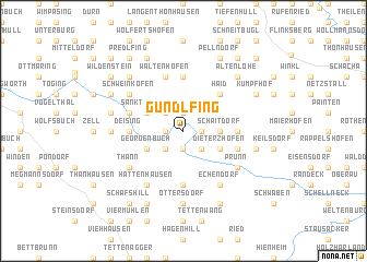 map of Gundlfing