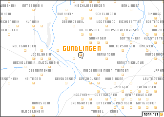 map of Gündlingen