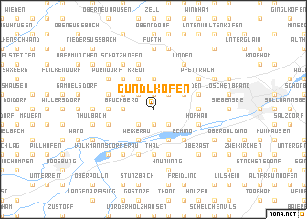 map of Gündlkofen