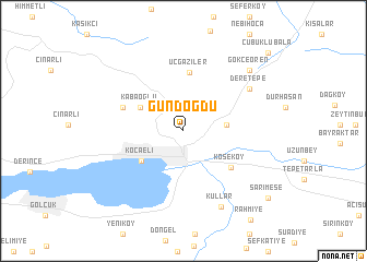 map of Gündoğdu