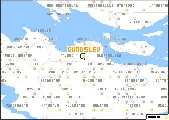 map of Gundslev