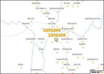 map of Gunduma