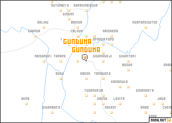 map of Gunduma