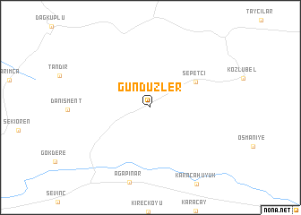 map of Gündüzler