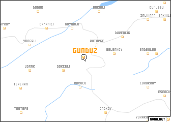 map of Gündüz