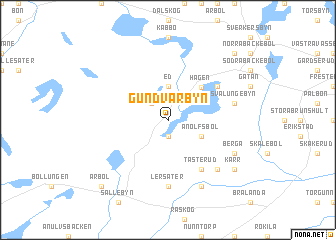 map of Gundvarbyn