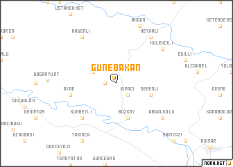 map of Günebakan