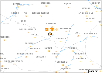 map of Gūneh