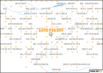 map of Gunersdorf