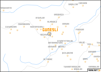 map of Güneşlı