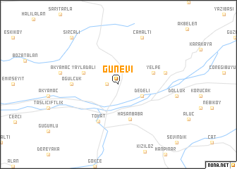 map of Günevi