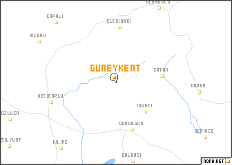 map of Güneykent