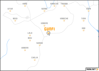 map of Gunfī