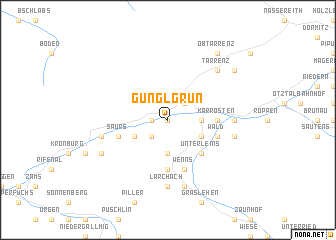 map of Gunglgrün