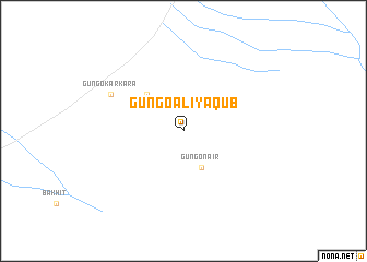 map of Gungo ‘Alī Ya‘qūb