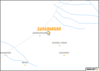 map of Gungo Ḩasan