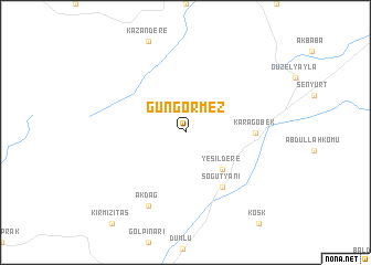 map of Güngörmez