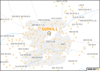 map of Gun Hill