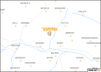 map of Günindi