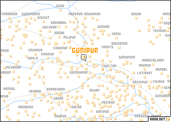 map of Gunipur