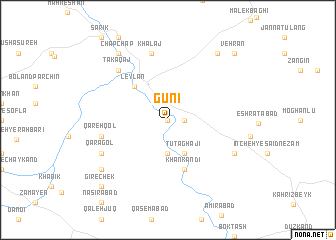 map of Gūnī