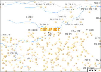 map of Gunjevac