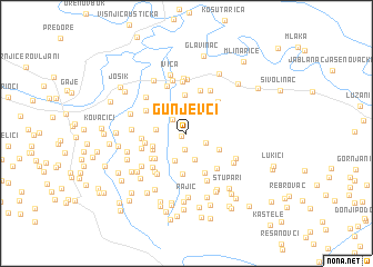 map of Gunjevci