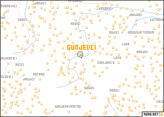 map of Gunjevci