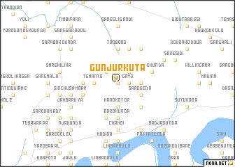 map of Gunjur Kuta