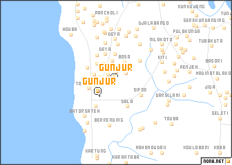 map of Gunjur