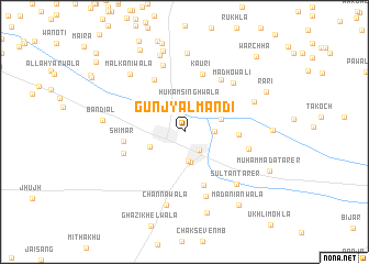 map of Gunjyāl Mandi