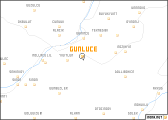 map of Günlüce