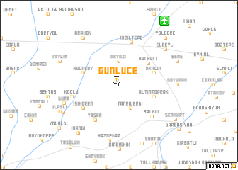 map of Günlüce