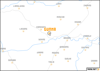 map of Gunma