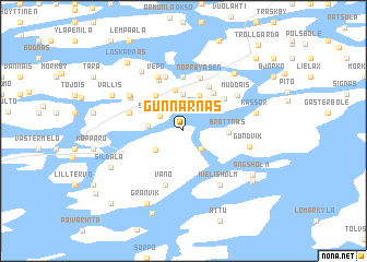 map of Gunnarnäs