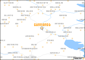 map of Gunnaröd