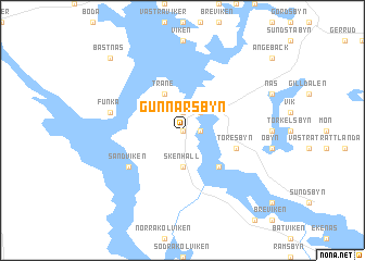 map of Gunnarsbyn