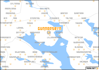 map of Gunnarsbyn