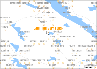 map of Gunnarsbytorp