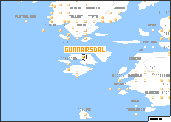 map of Gunnarsdal