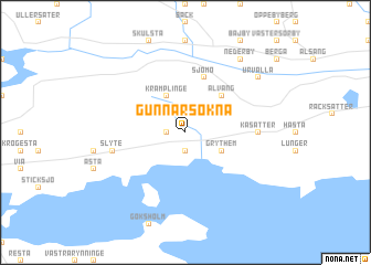 map of Gunnarsökna