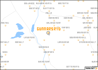 map of Gunnarsryd