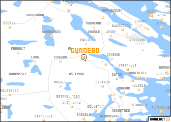 map of Gunnebo