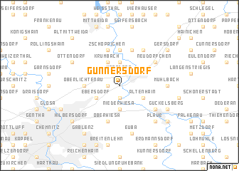 map of Gunnersdorf