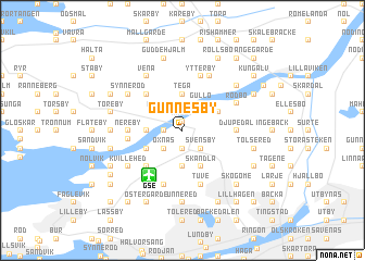 map of Gunnesby